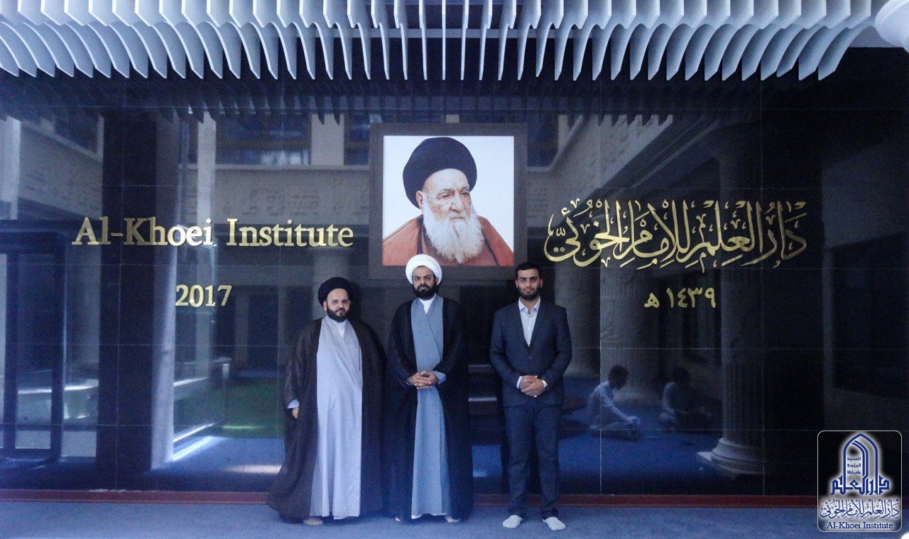 مدير معهد القرآن الكريم يزور دار العلم للإمام الخوئي